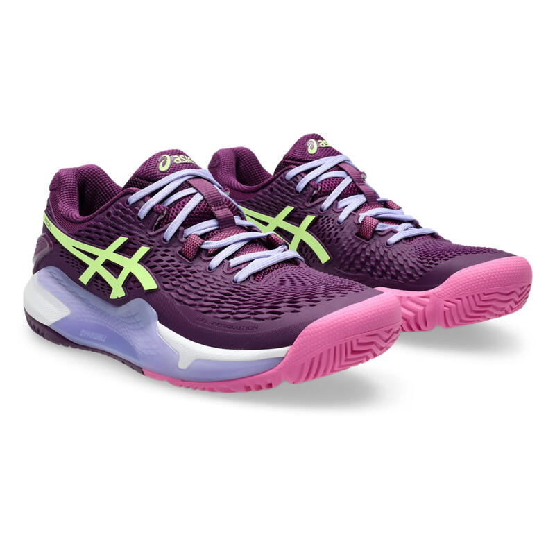 Zapatillas Asics Gel Resolution 9 Padel Malva Intenso Lima Mujer -  - 38