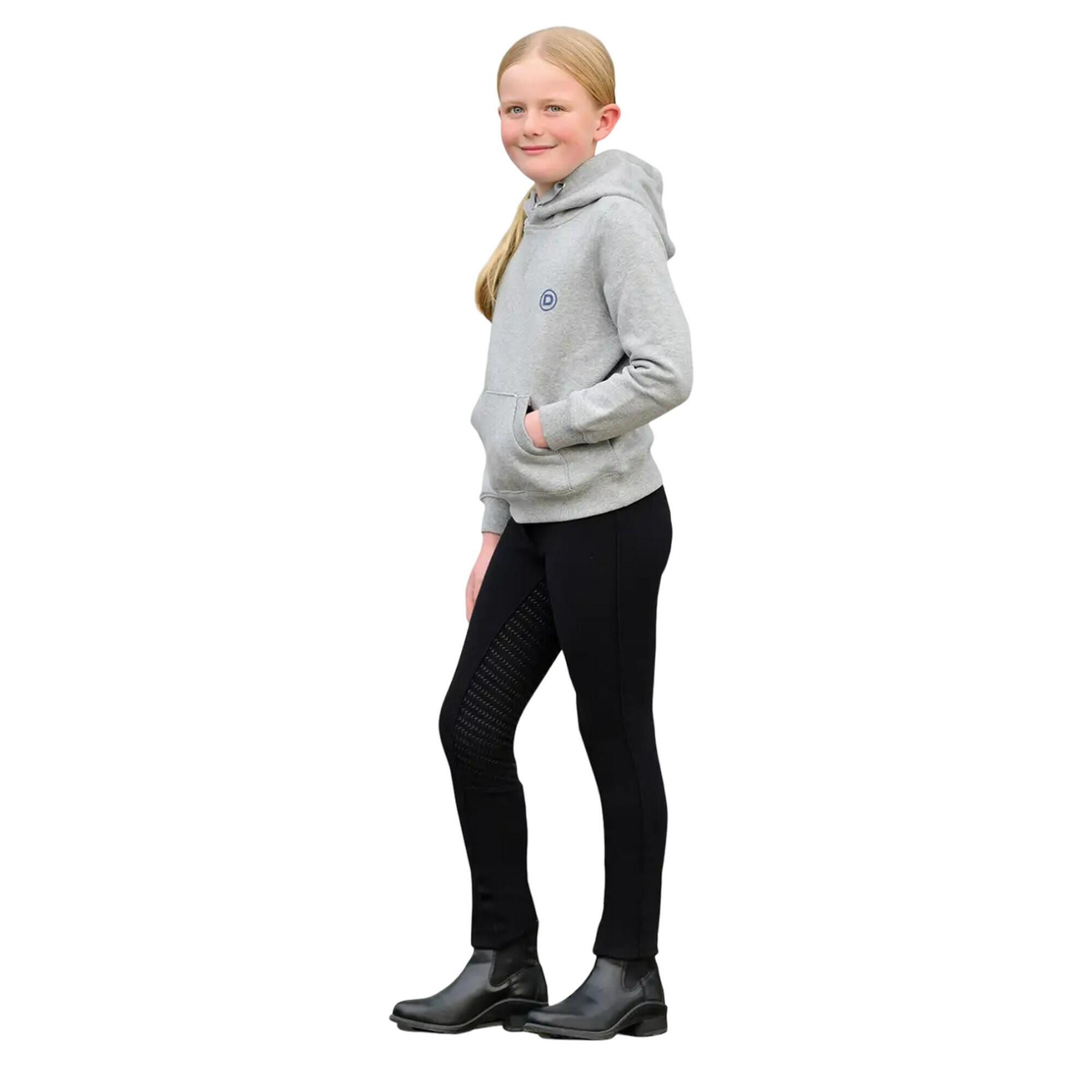 Girls Camile Marl Drawstring Hoodie (Grey Marl) 3/3