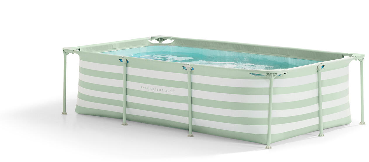 SWIM ESSENTIALS Swim Essentials | Verde/bianco Gestreept piscina fuori terra 260x160x65 cm