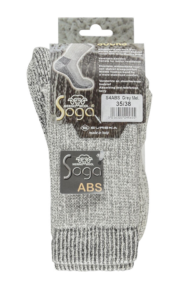 Chaussettes antidérapantes en laine mérinos S4 Lot de 2 46/48 4/4