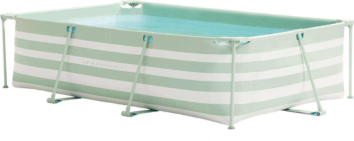SWIM ESSENTIALS Swim Essentials | Verde/bianco Gestreept piscina fuori terra 300x200x75 cm