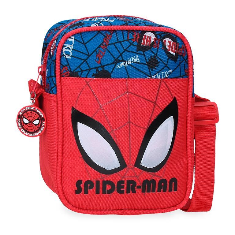 Bandolera Niño Marvel Spiderman Authentic  20 cm Rojo