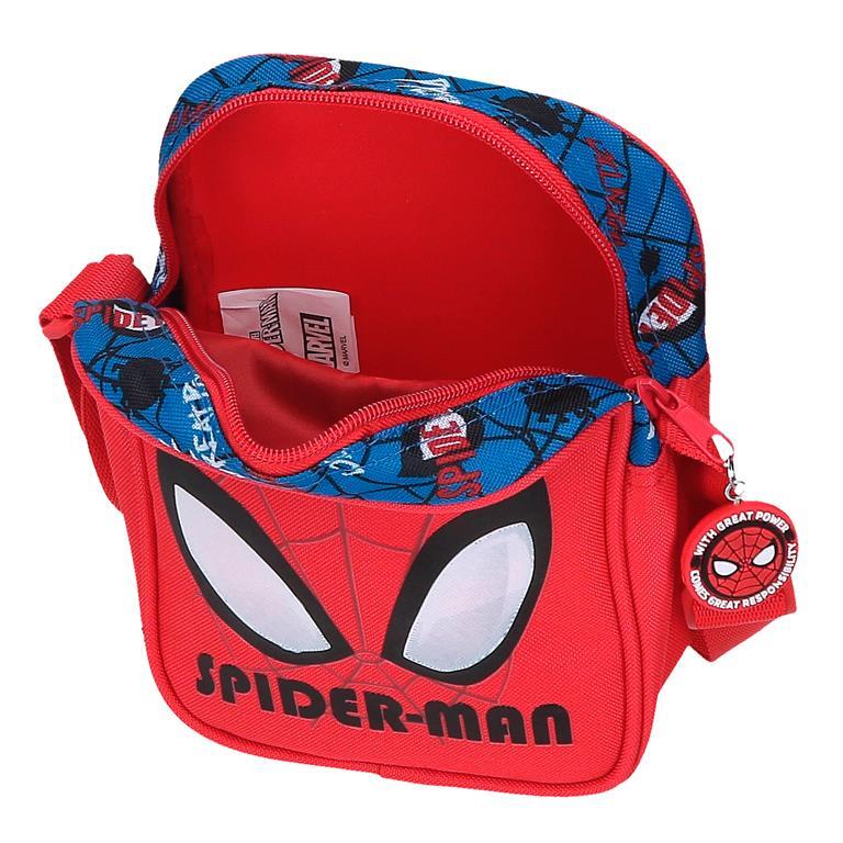 Bandolera Niño Marvel Spiderman Authentic  20 cm Rojo