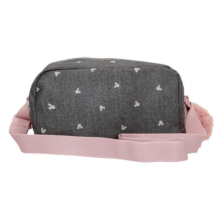 Bandolera Niña Disney Mickey studs  11,5 cm negro