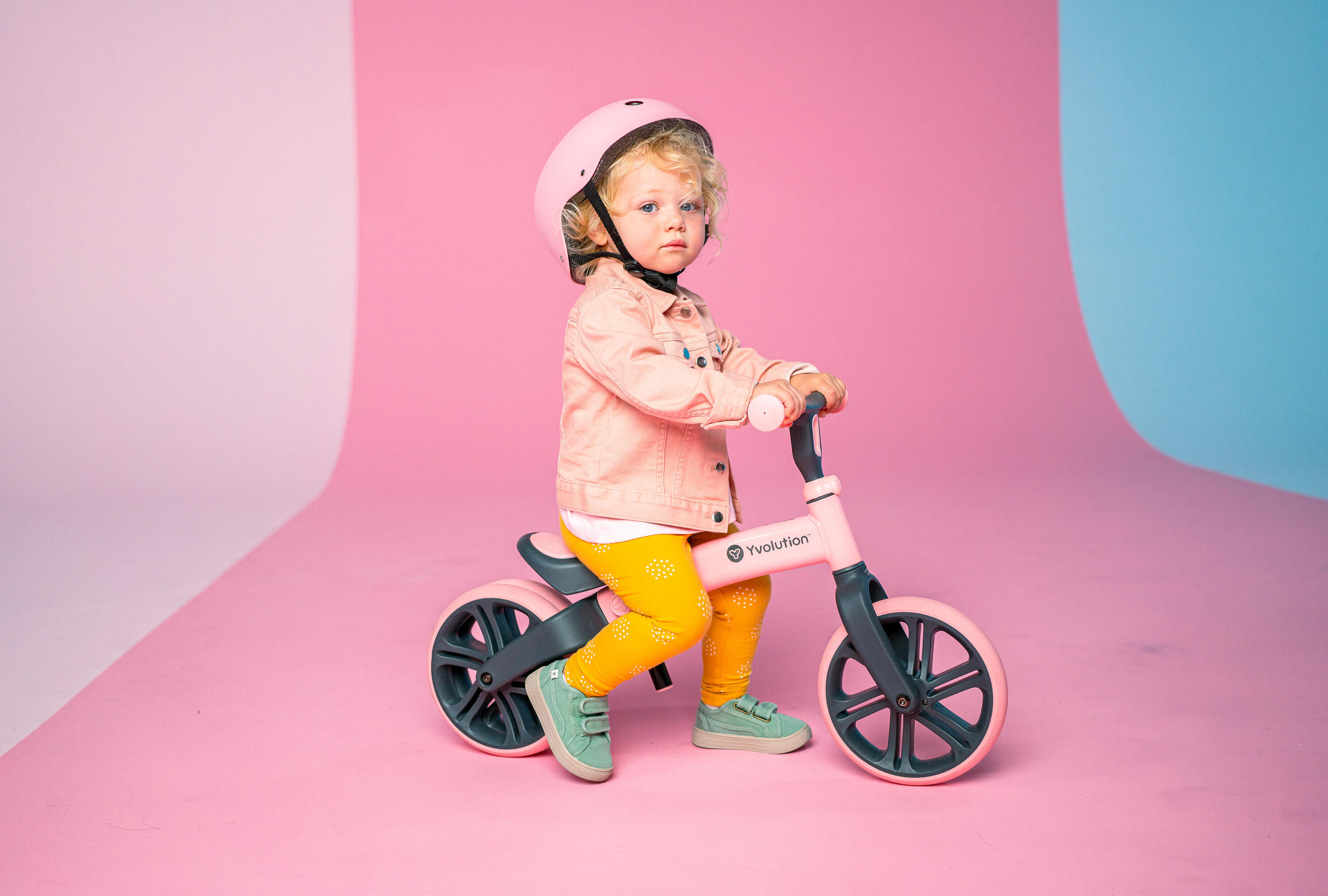 BICICLETA DE BALANCE PARA CRIANÇAS YVOLUTION YVELO JUNIOR ROSA 4/4