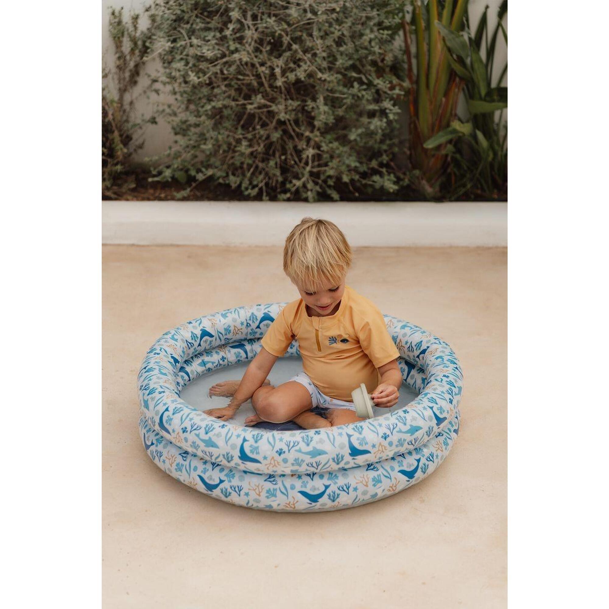 PISCINA 80CM OCEAN AZUL PARA NIÑOS LITTLE DUTCH