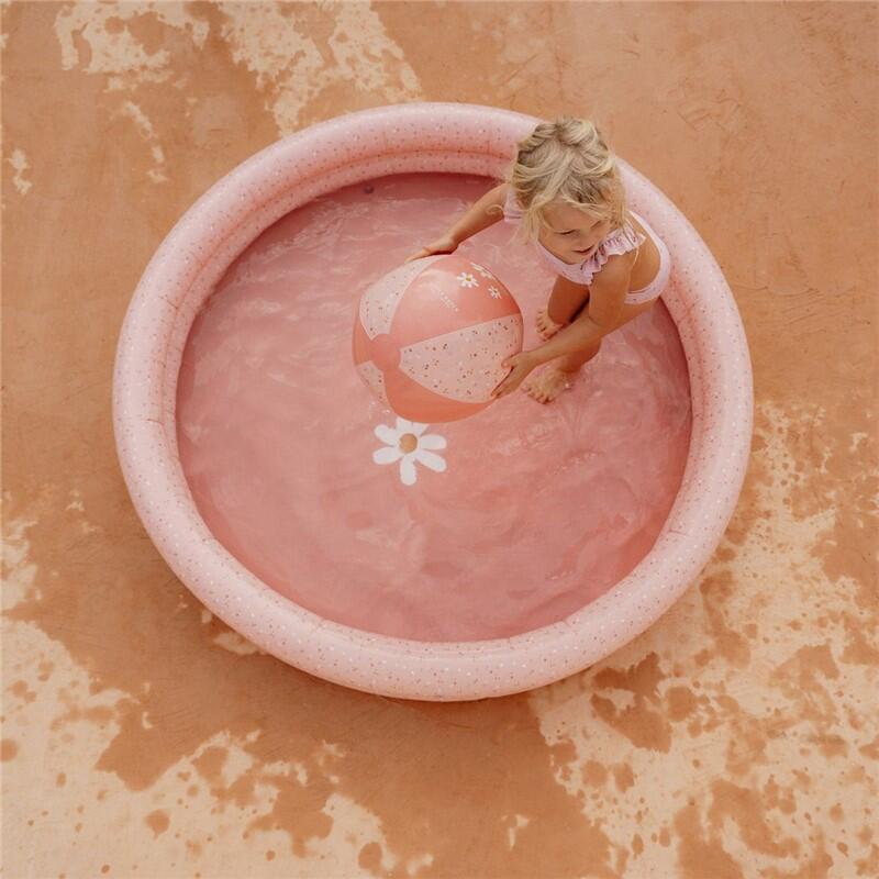 PISCINA 150CM FLORES ROSA PARA NIÑOS LITTLE DUTCH