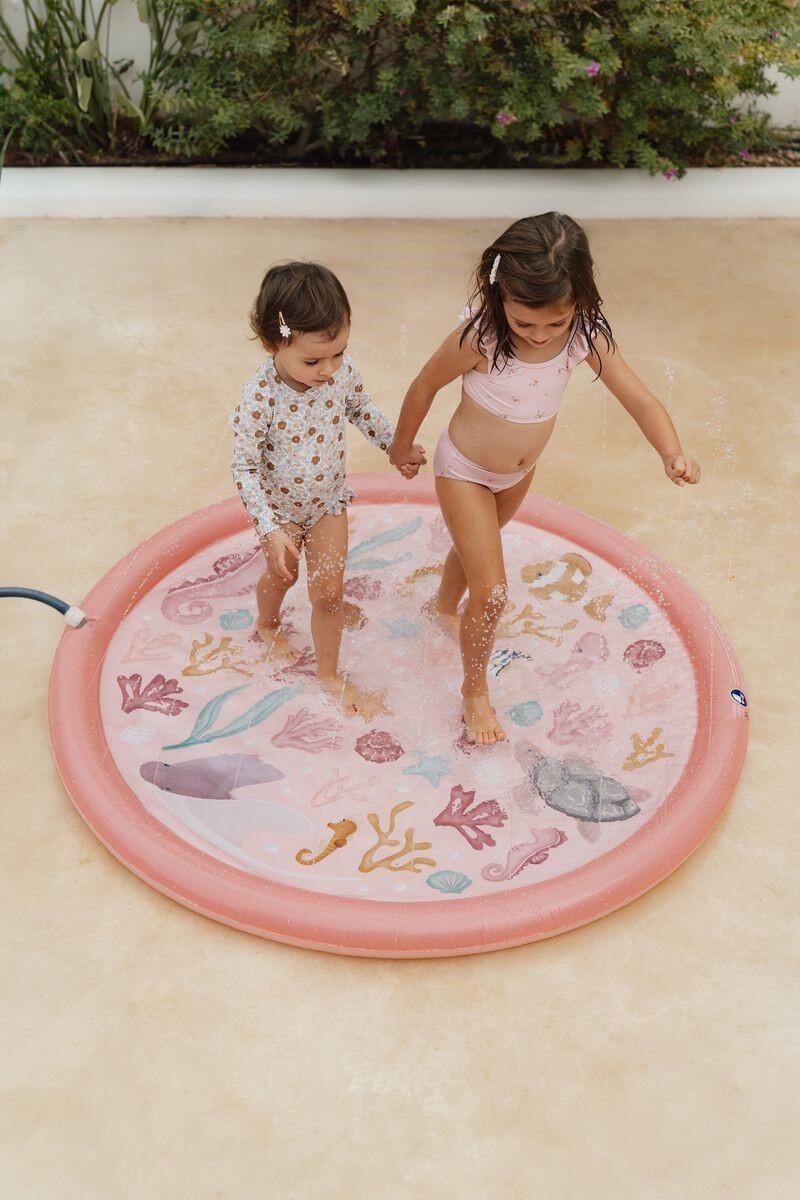 MANTA DE JUEGO CON ROCIADORES DE AGUA OCEAN ROSA PARA NIÑOS LITTLE DUTCH 3/7