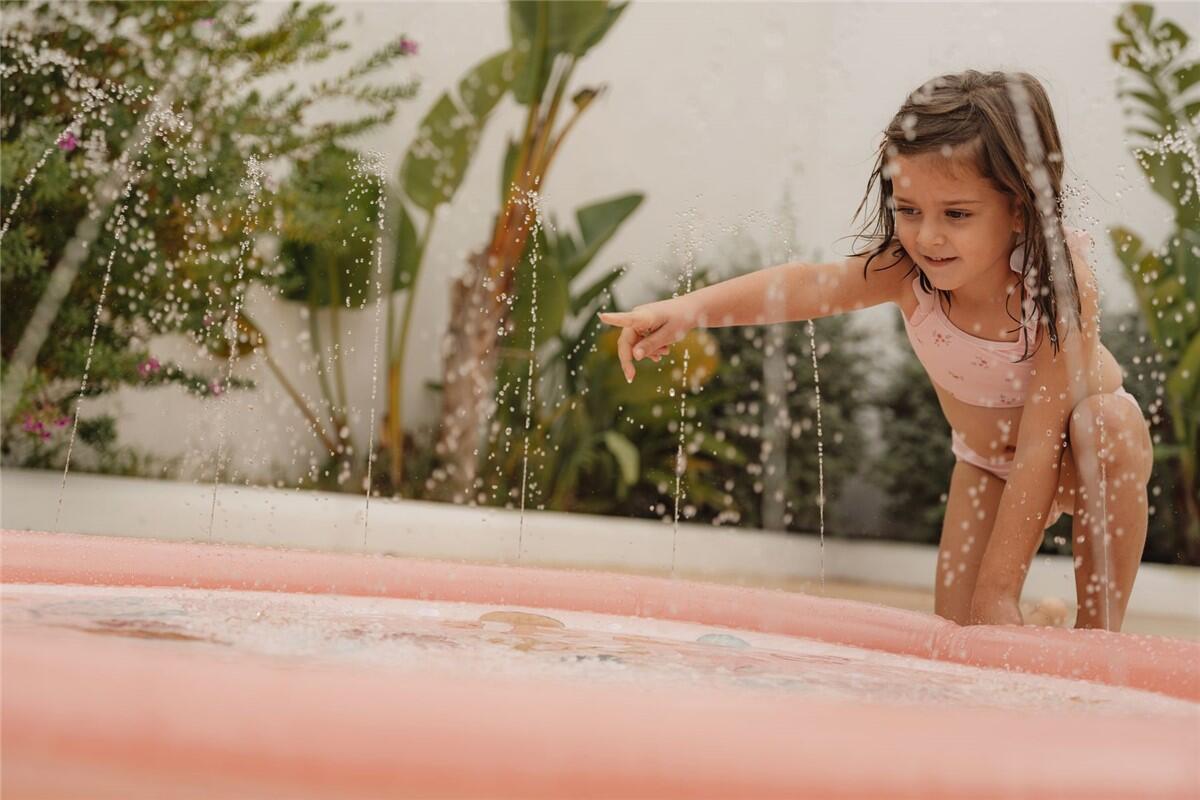 MANTA DE JUEGO CON ROCIADORES DE AGUA OCEAN ROSA PARA NIÑOS LITTLE DUTCH 4/7