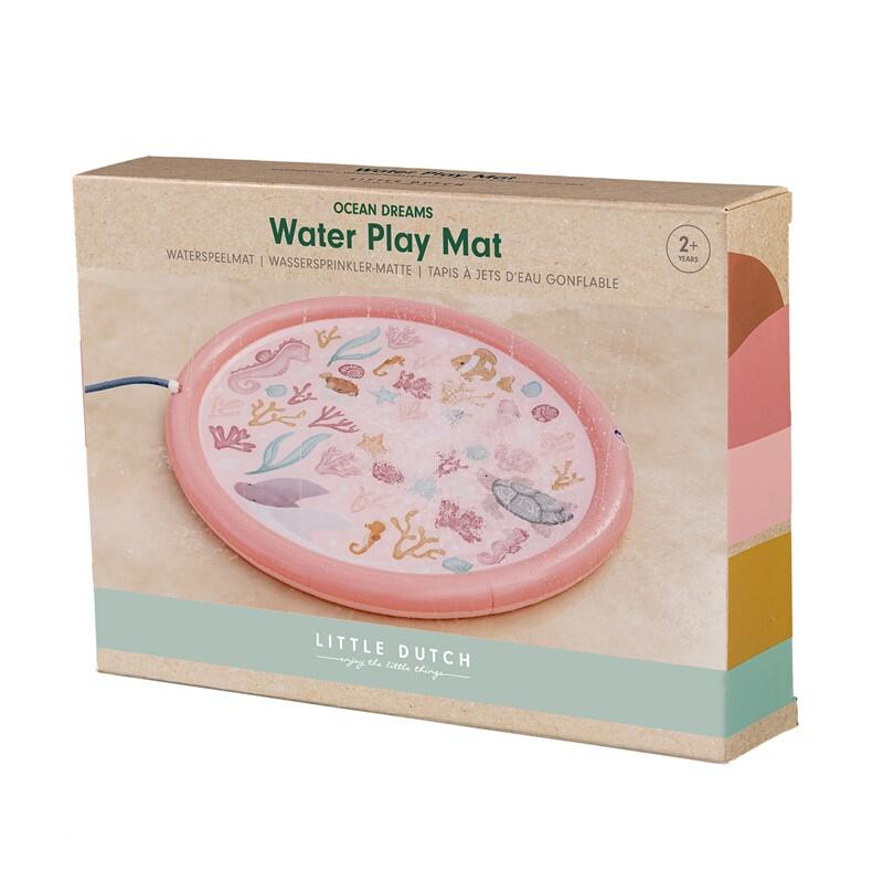 MANTA DE JUEGO CON ROCIADORES DE AGUA OCEAN ROSA PARA NIÑOS LITTLE DUTCH 2/7