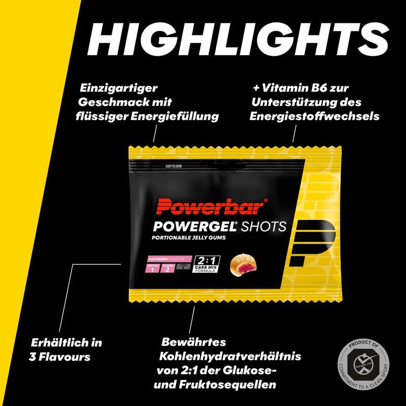 24 Schüsse PowerBar PowerGel 60gr