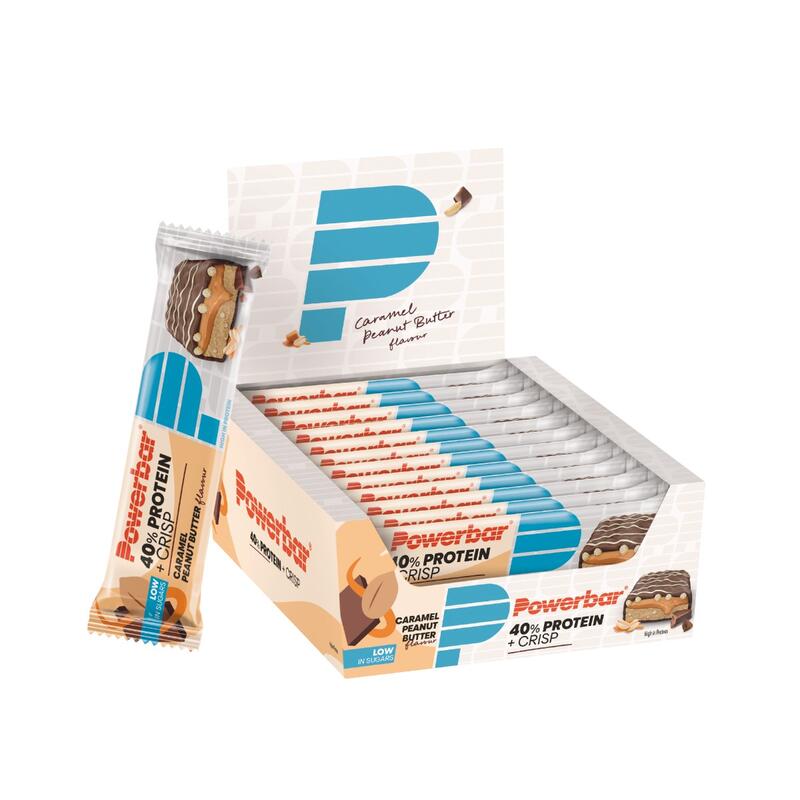 Barre protéinée 40% Crisp 40g PowerBar (lot de 12)