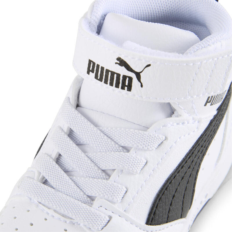 Sneaker PUMA Rebound V6 Mid per bimbi ai primi passi PUMA White Black