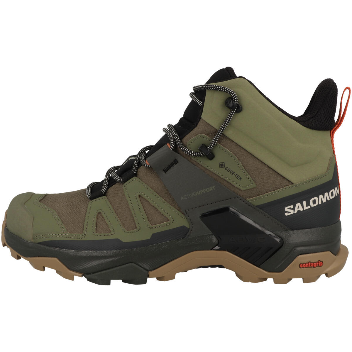 Salomon - Chaussures Randonnée Hommes Salomon X Ultra Mid 4 Gtx - Chaussures De Sport - Vert - 45 1/3 - Decathlon