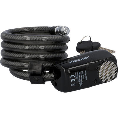 FISCHER Alarm-Spiralschloss - Länge 120 cm. Ø 12 mm