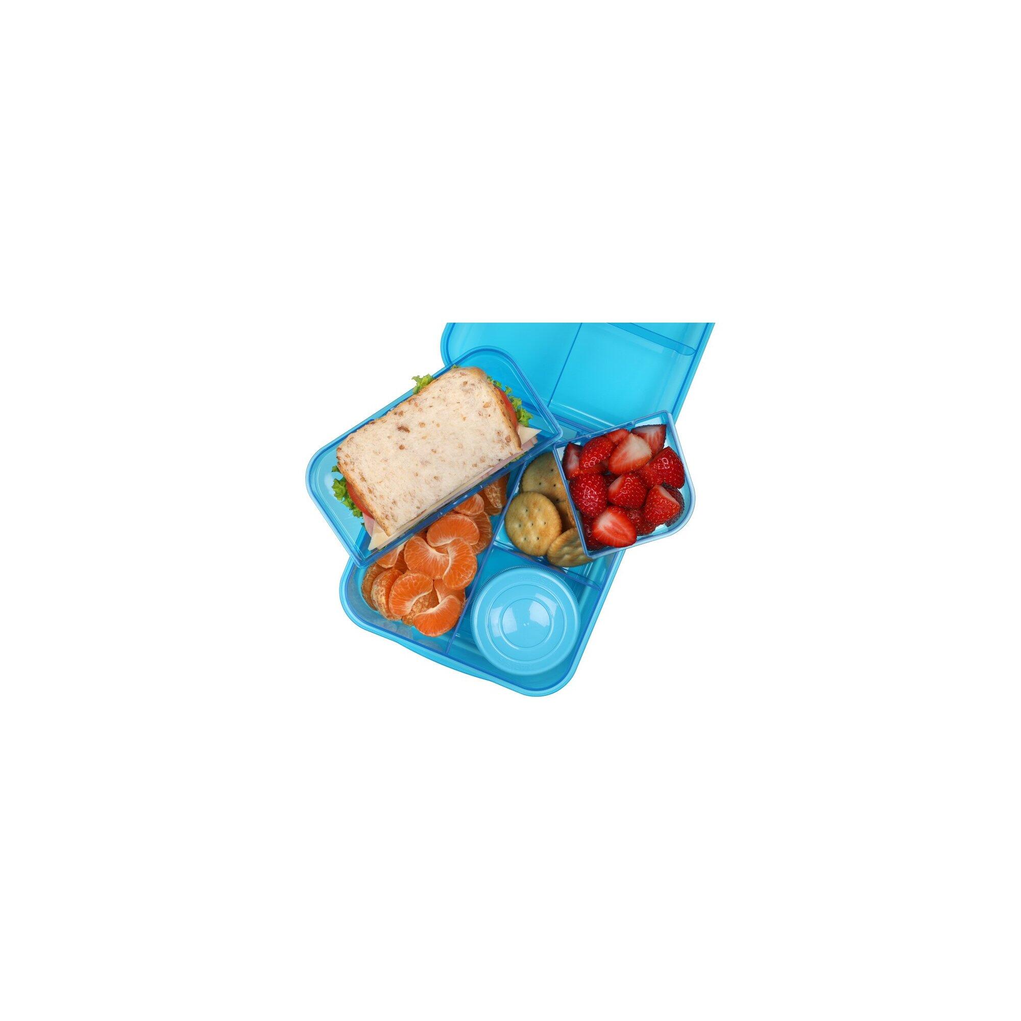 Tříkomorový svačinový box Lunch™s nádobou na jogurt a 2 tácky 1,25 litru 7/7