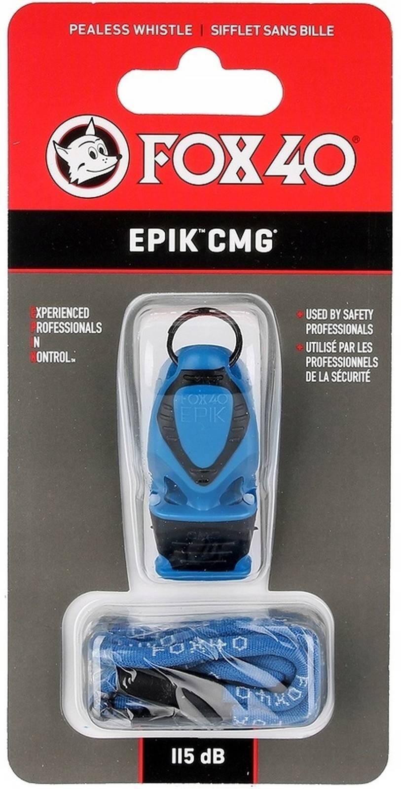 Silbato Fox 40 Epik CMG Azul con Cordón 2/2