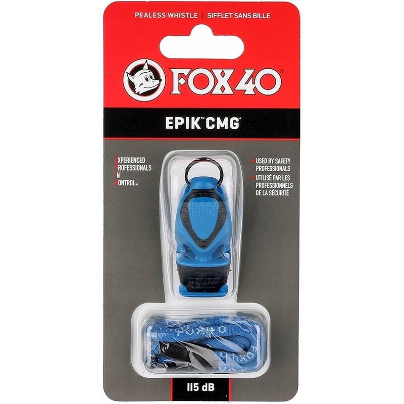 Sifflet de sécurité et sangle Fox 40 Epik CMG