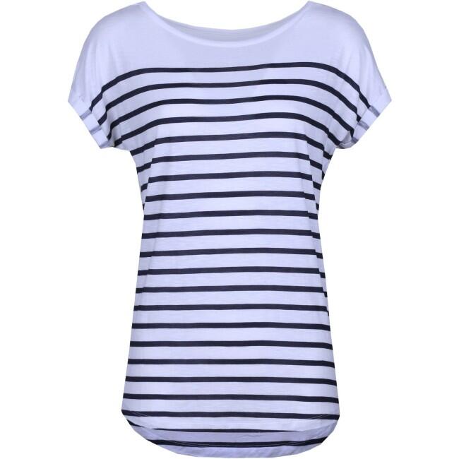 Tricou FUNDANGO Leila, Alb/Negru, Femei