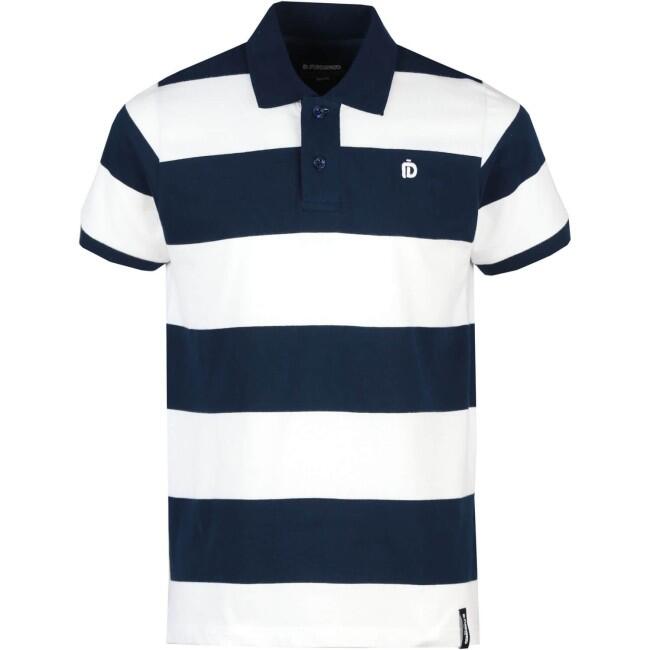 Tricou Polo FUNDANGO Incognito Stripe Poloshirt,Albastru/Alb, Barbati