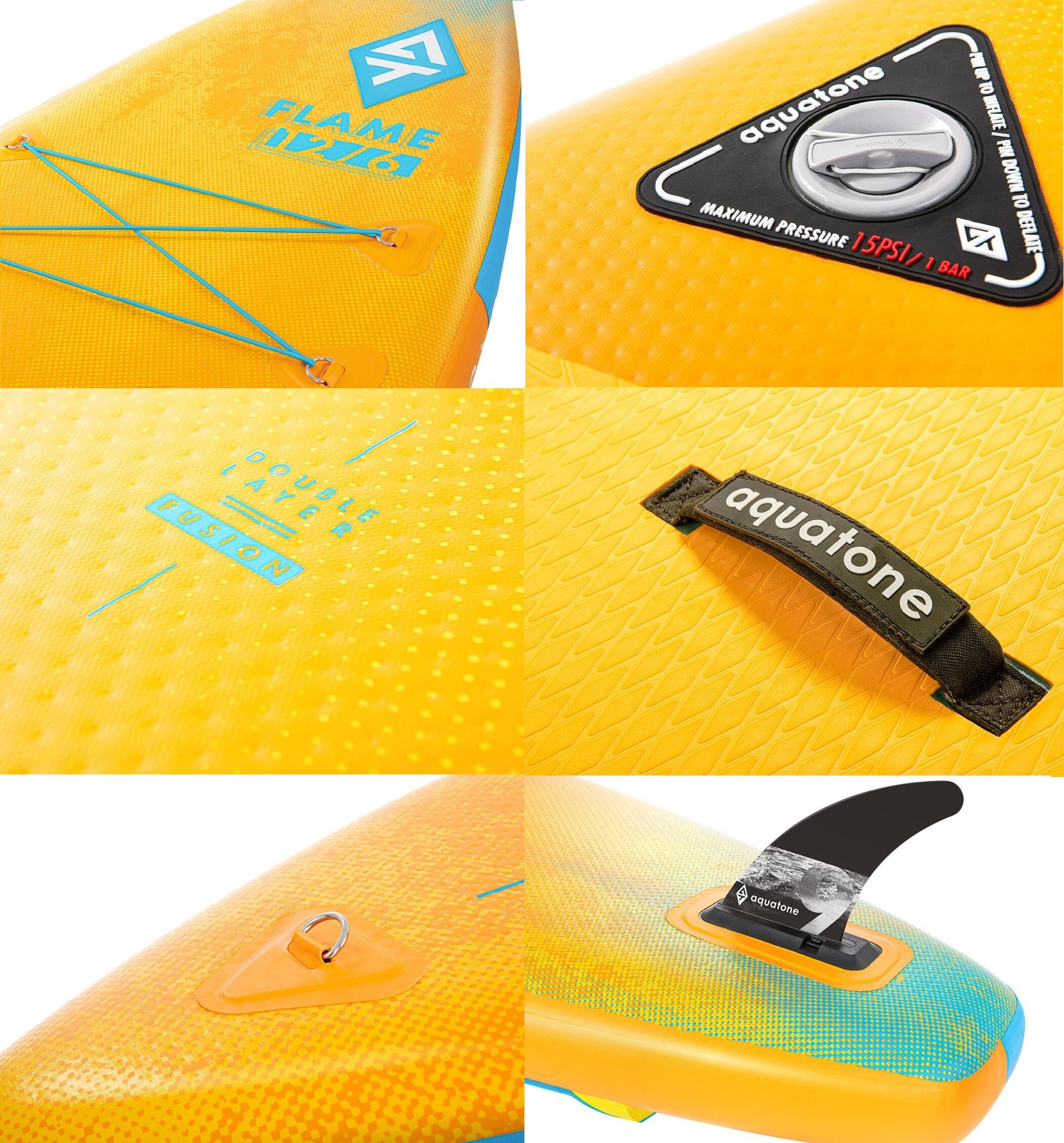 Pompowana deska sup do pływania Aquatone Flame 12.6 Touring zestaw 5/7