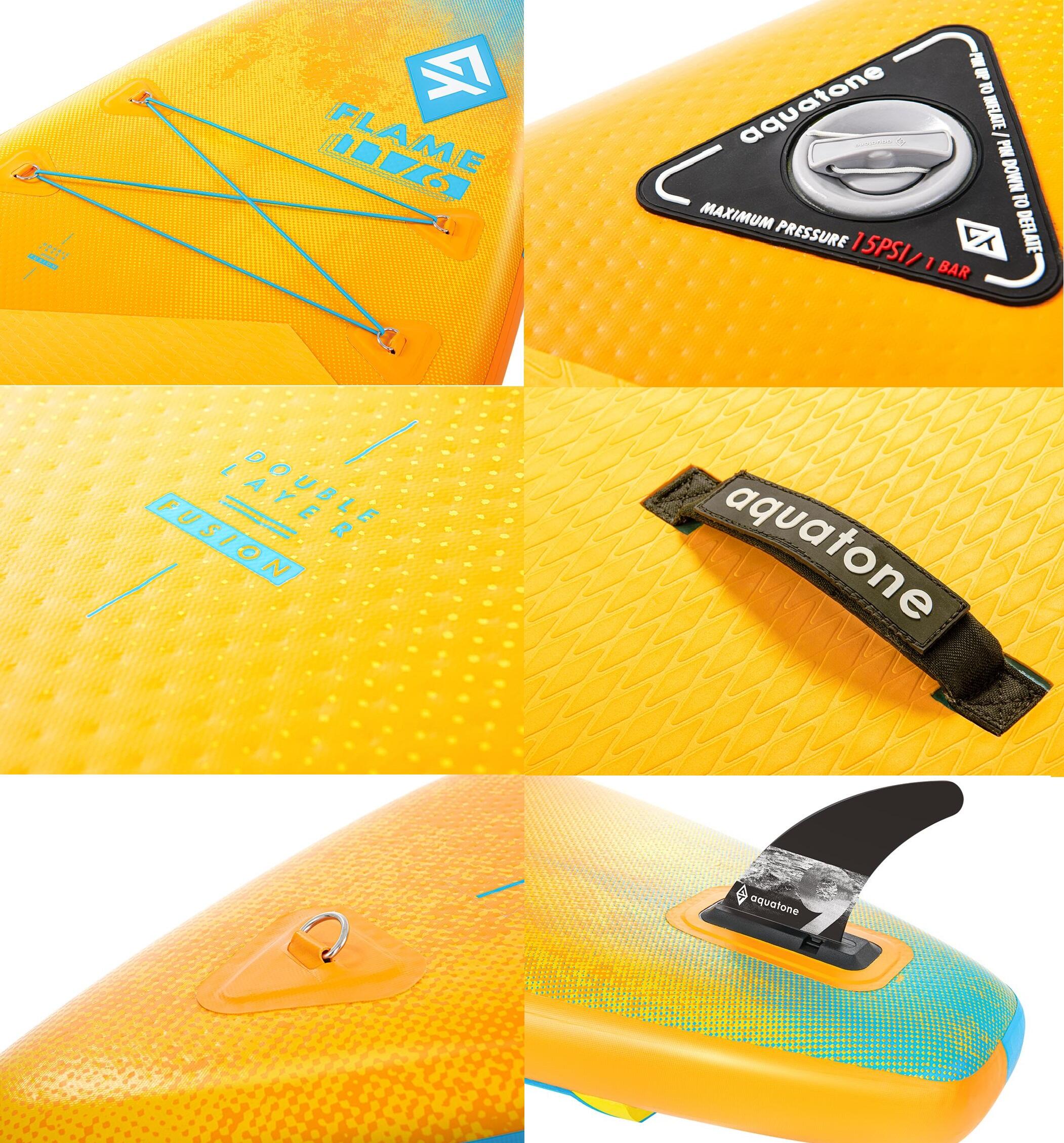 Pompowana deska sup do pływania Aquatone Flame 11.6 Touring zestaw 6/7