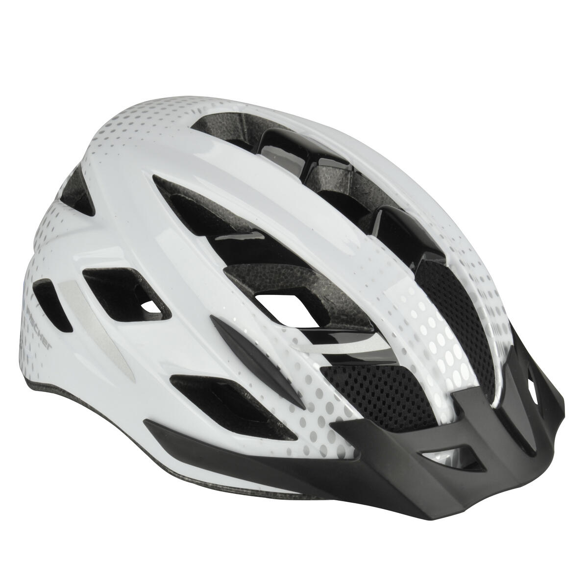Kask rowerowy dla dorosłych Fischer Lano z oświetleniem, regulowany