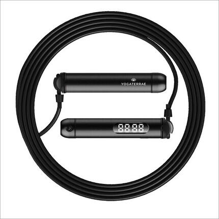 2 SETS DE CORDES À SAUTER CONNECTÉES BLEUES. COMPTEUR LED + ÉTUI EVA RANGEMENT