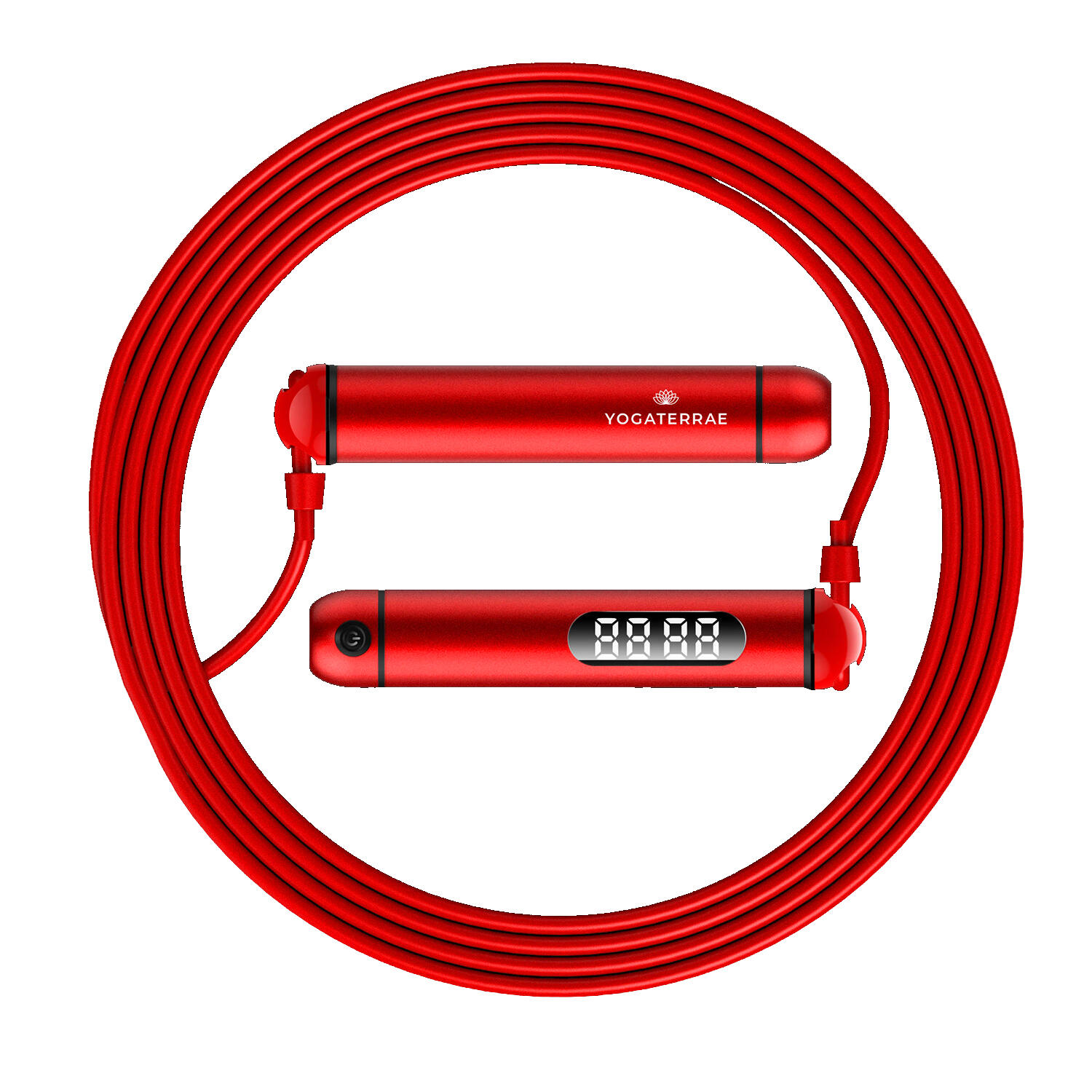 Yogaterrae - 2 Sets De Cordes À Sauter Connectées Rouges. Compteur Led + Étui Eva Rangement - Corde À Sauter - Rouge - Taille Unique - Decathlon