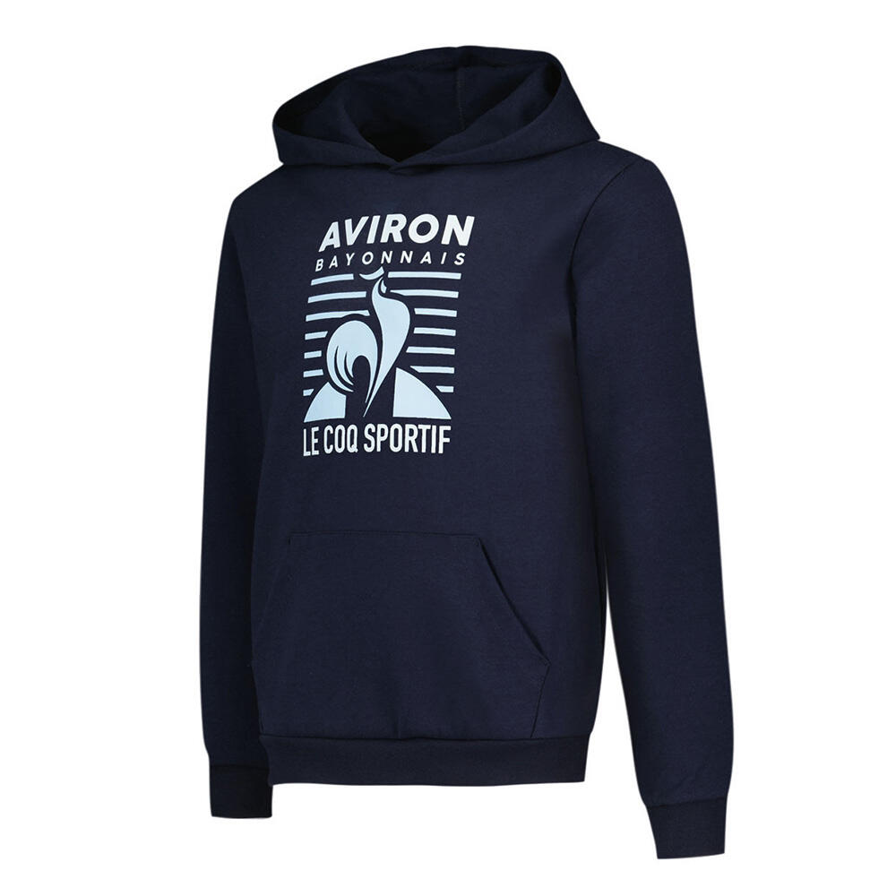 Felpa Con Cappuccio Fan Aviron Bayonnais Per Bambini Blu Navy 2024-2025 3/3