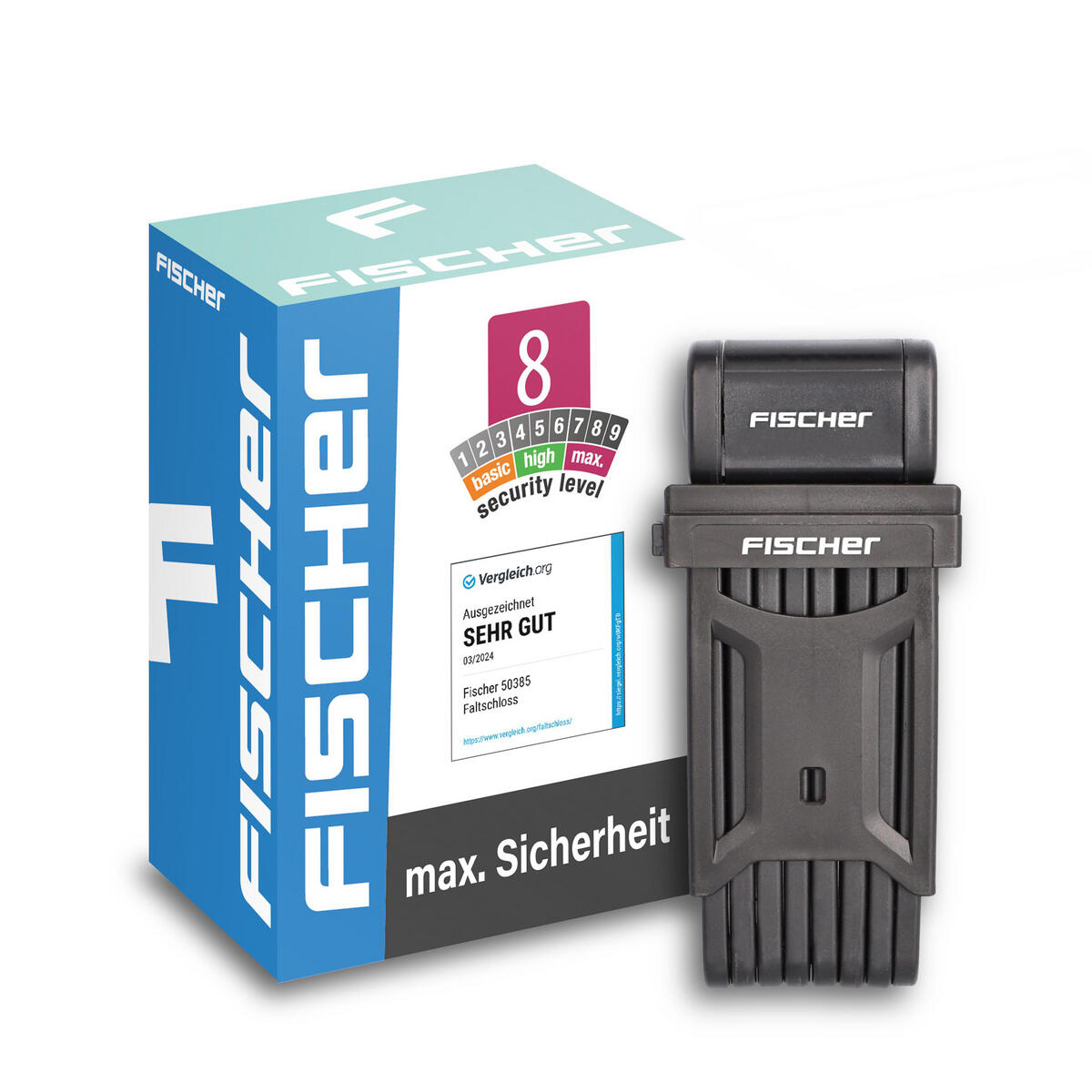 FISCHER BIKE Opvouwbaar anti-diefstal apparaat met beugel Fischer