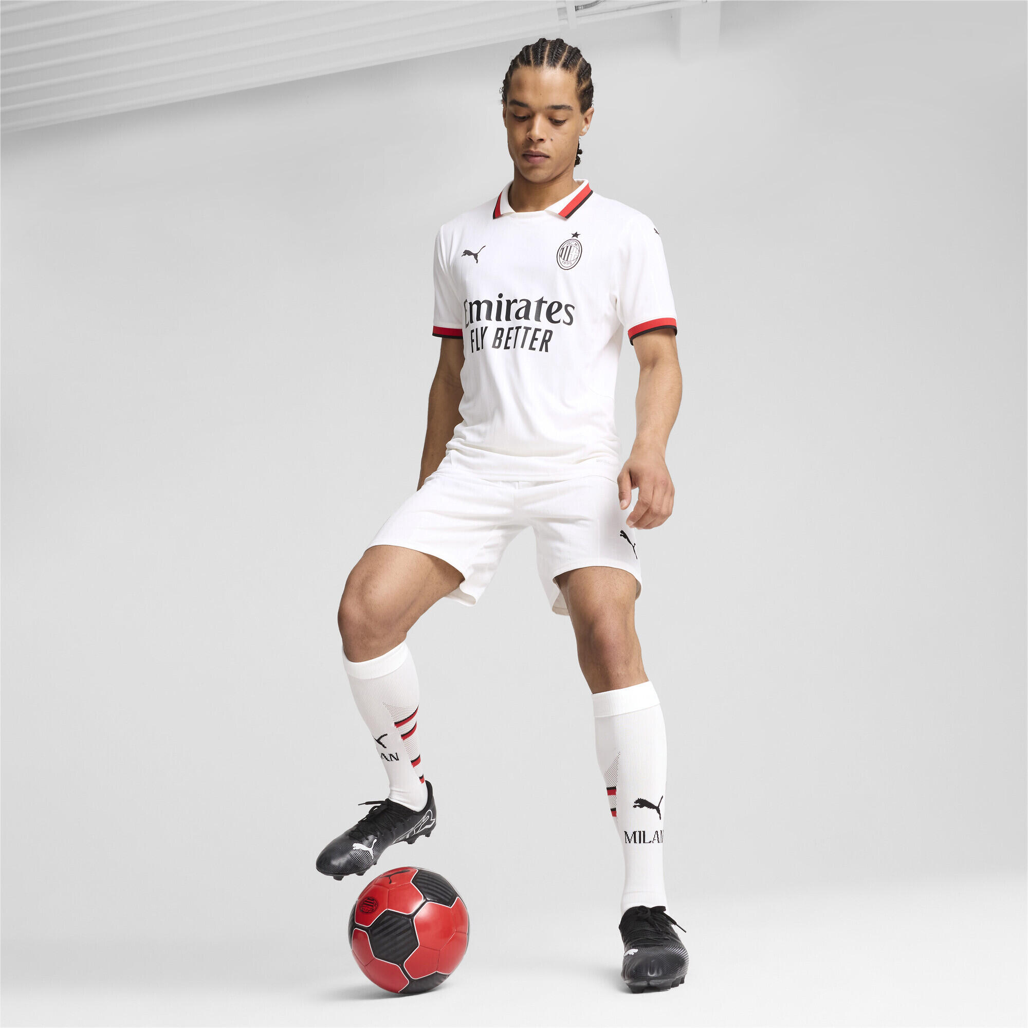 Shorts AC Milan 24/25 da uomo PUMA White 4/7