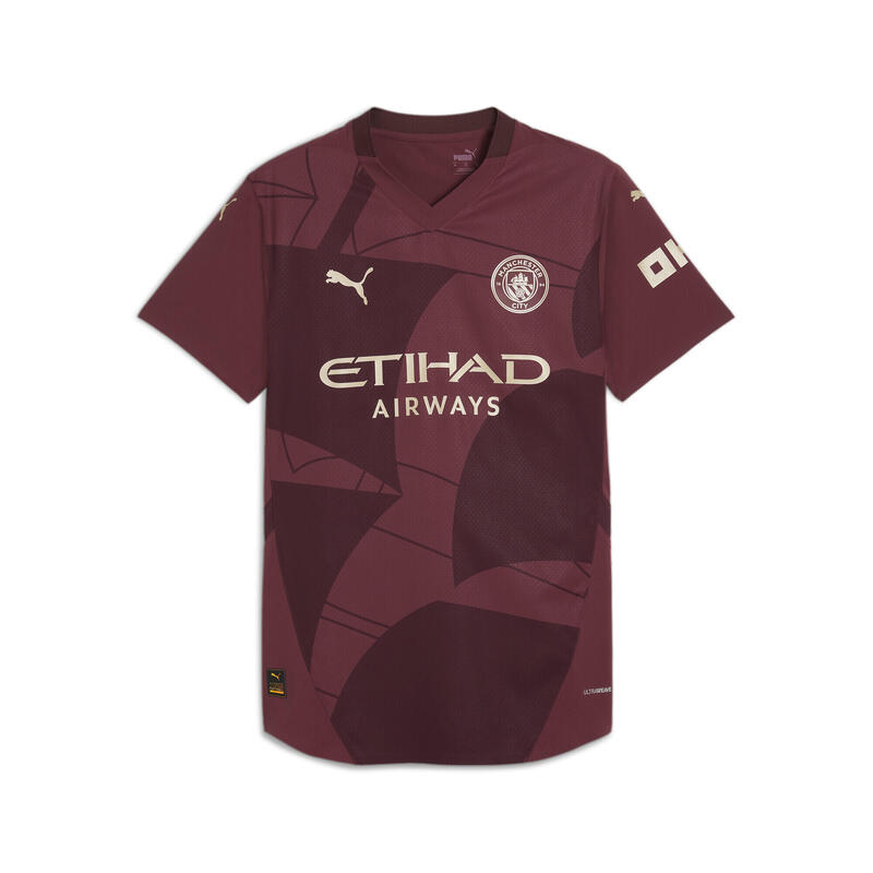 Maillot Authentic Third 24/25 Manchester City Homme PUMA Dark Jasper Red