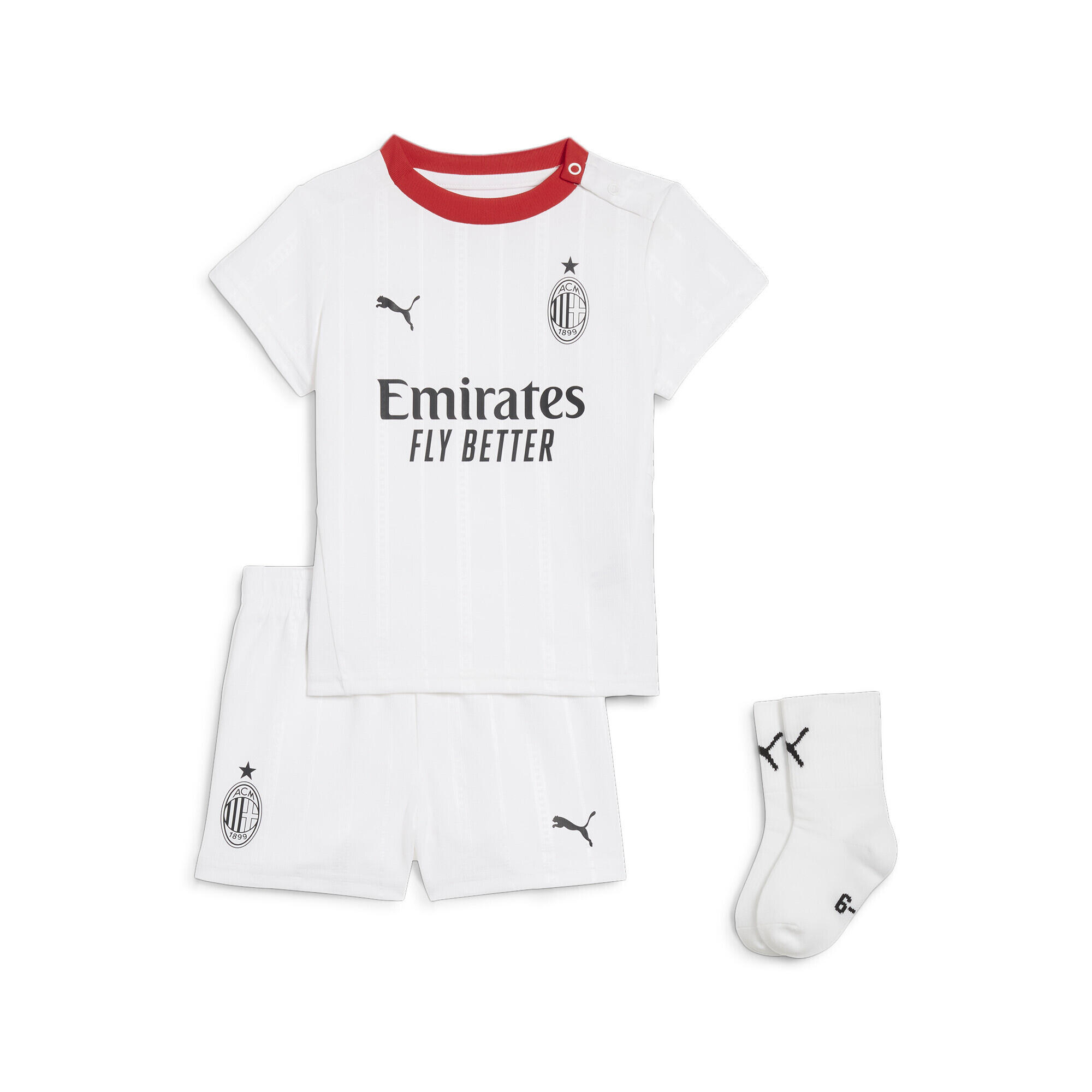 AC Milan 24/25 uittenue voor kleuters PUMA White 2/4