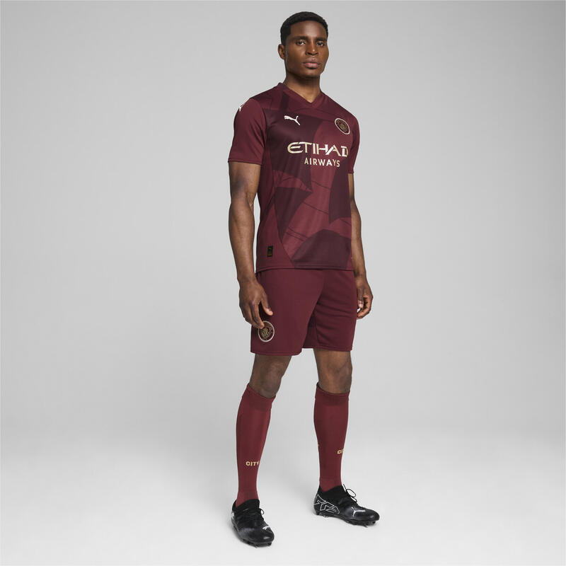 Manchester City 24/25 derde voetbalshirt voor heren PUMA Dark Jasper Red