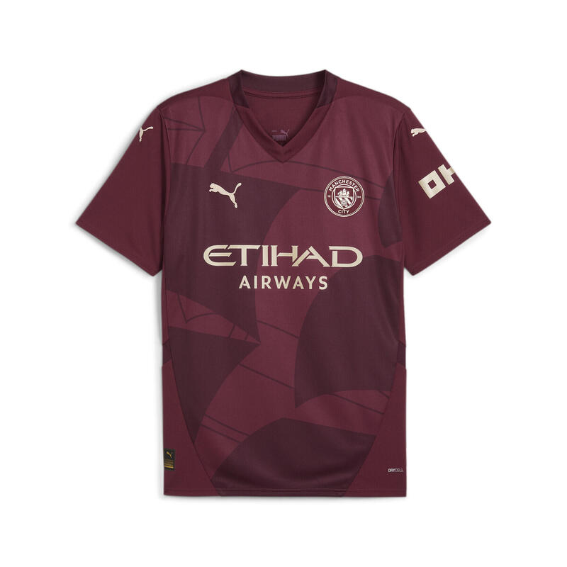 Pánský fotbalový dres Manchester City 24/25 PUMA Dark Jasper Red