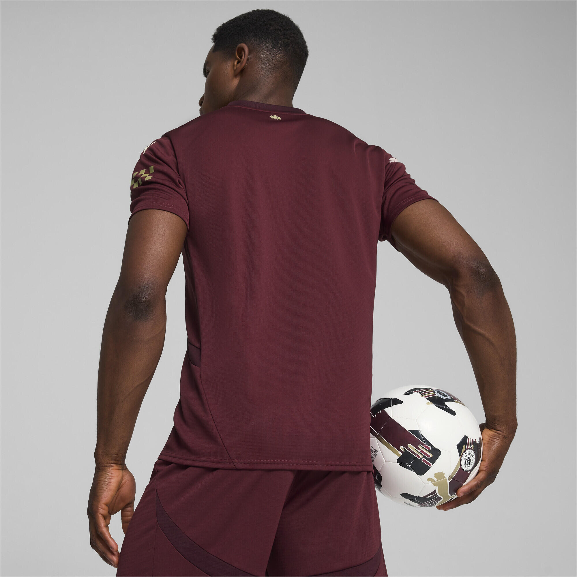 Manchester City 24/25 derde voetbalshirt voor heren PUMA Dark Jasper Red 5/7