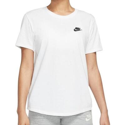 T-shirt vrouw nike sportswear club essentials wit