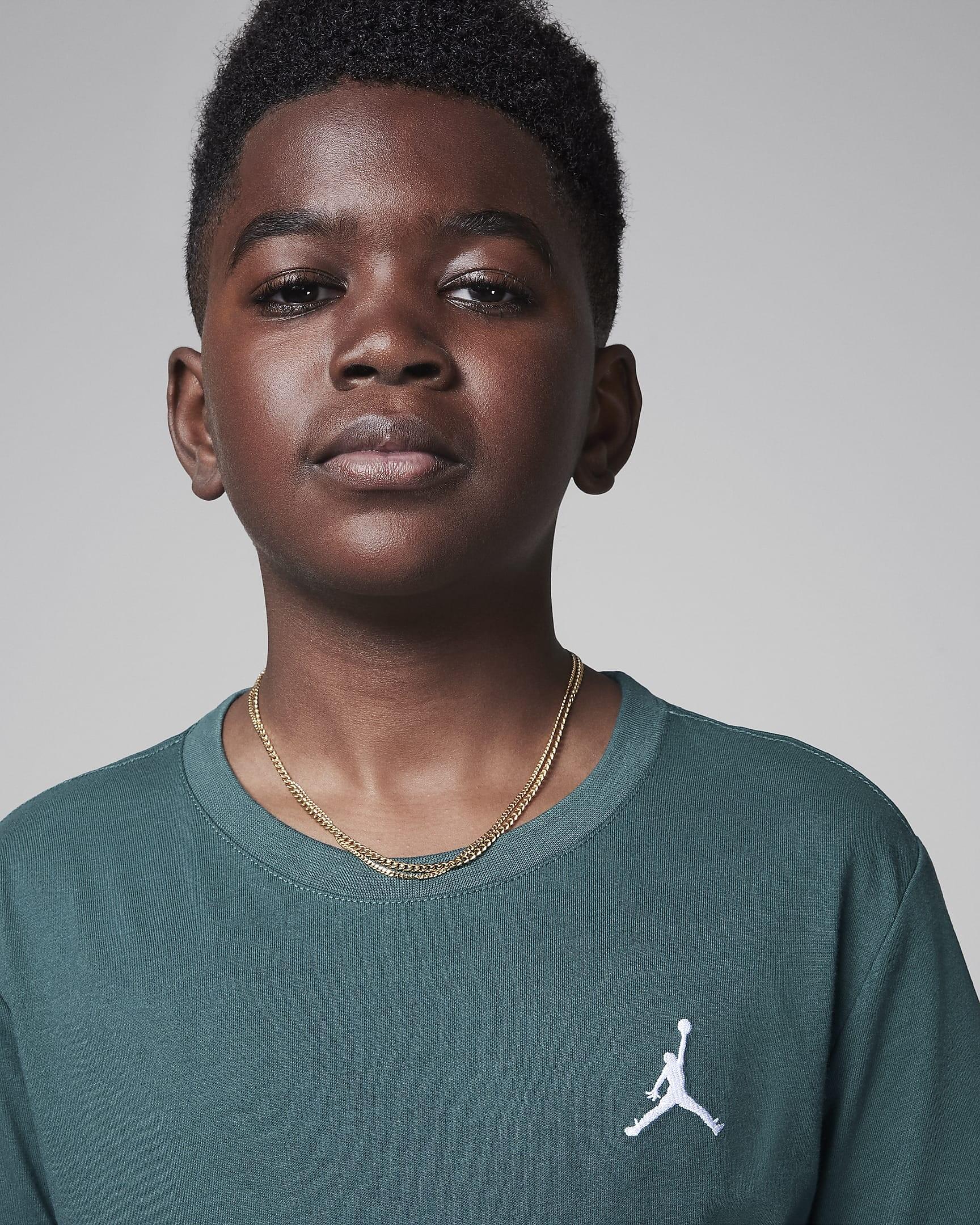 T-shirt ragazzo jordan air tee - verde 3/3