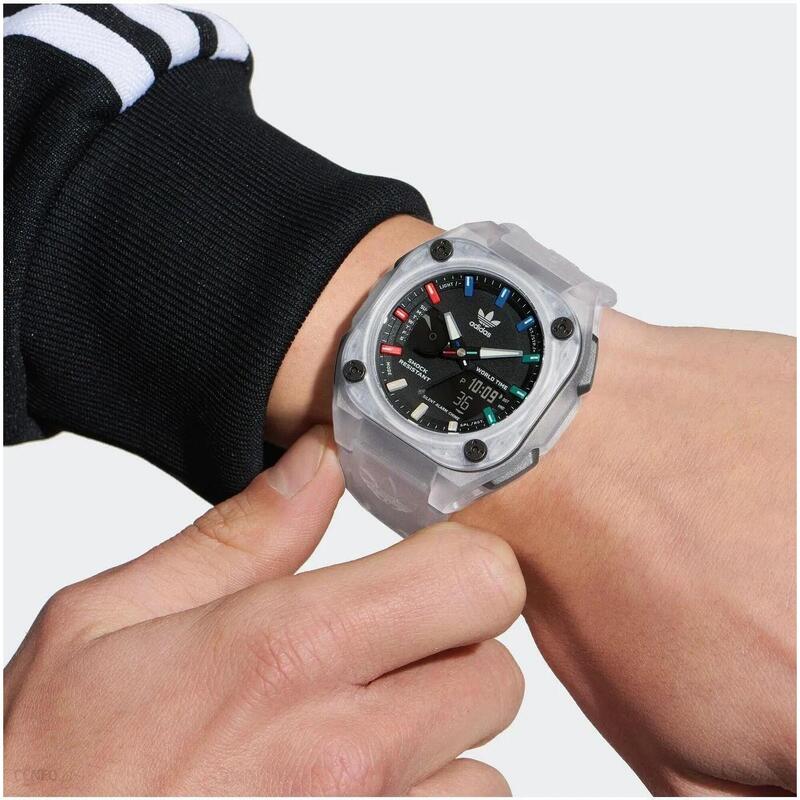 Adidas Originals Analoog en digitaal  Horloge Transparant/Zwart AOST23057