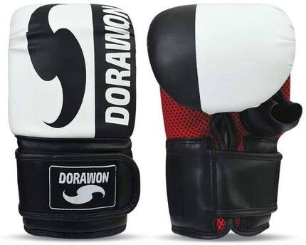 Dorawon Sac De Frappe Gants de boxe blancs