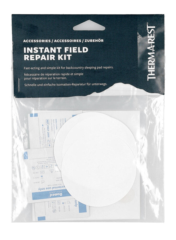 Kit de reparación Therm-a-Rest ultraligero parches autoadhesivos transparentes 2/2