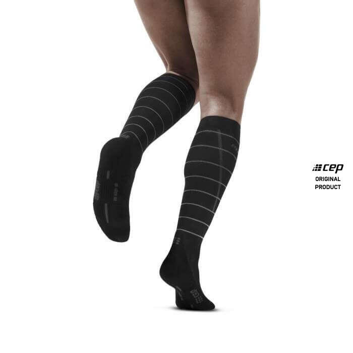 Sokken - Sport - Mannen - Reflecterende compressiesokken 360° - zwart 4/4