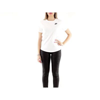 T-shirt vrouw nike sportswear club essentials wit