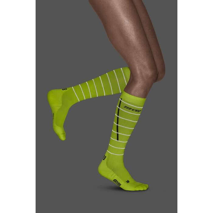 Skarpety kompresyjne damskie sportowe CEP Reflective wysokie 5/6