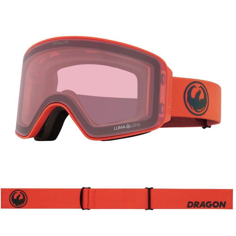 NFX MAG OTG Unisex Skibril - Flame/LL Blue Ionized & LL Light Rose 6/7