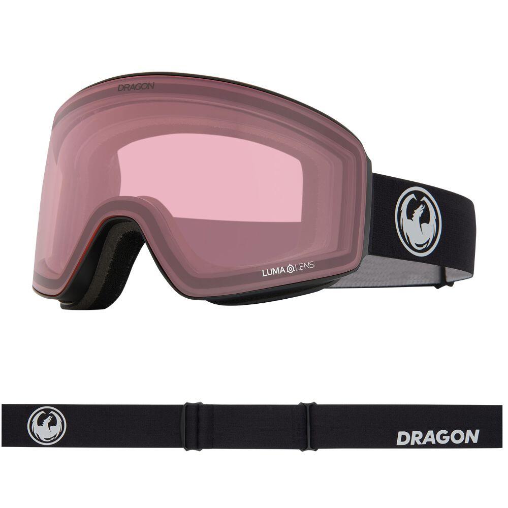 PXV Gafas De Esquí Unisex - Nouveau Black/LL Red Ionized & LL Light Rose 5/6