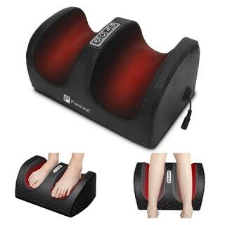 Flexnest Zen Foot Massager Corded Electric Machine for Pain Relief with Kneading function for Home - Black
