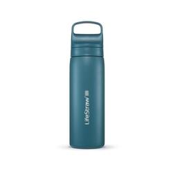 Bouteille filtrante Go 2.0 Laguna Teal inox isotherme 500 ml - Bleu