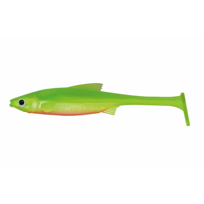 Stucki - Real Rider PADDLE Tail 12cm/9.9g - Ghost Chartreuse